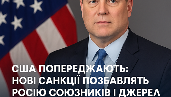 США попереджають: нові санкції позбавлять Росію союзників і джерел фінансування війни